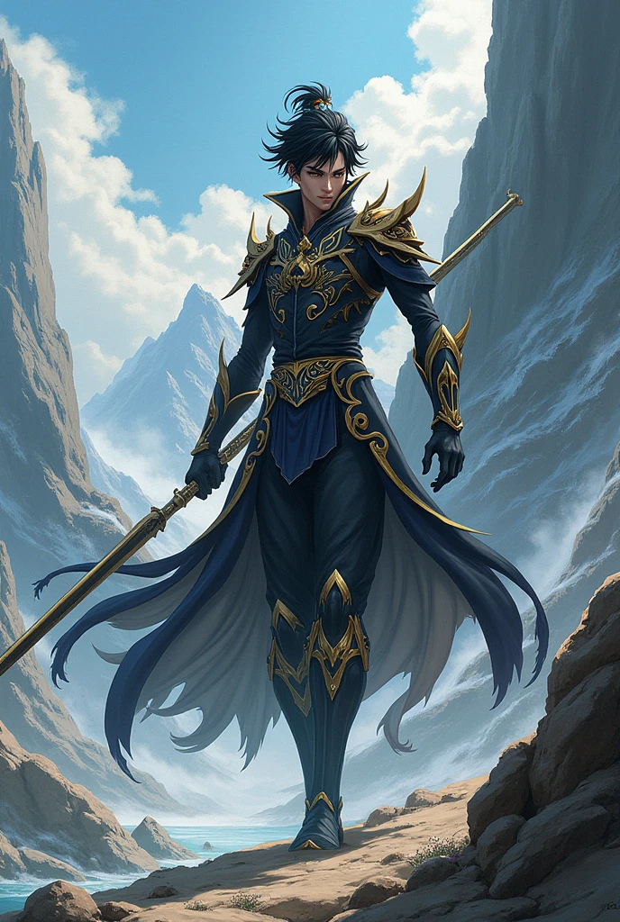 Draw Xiao from Genshin impact