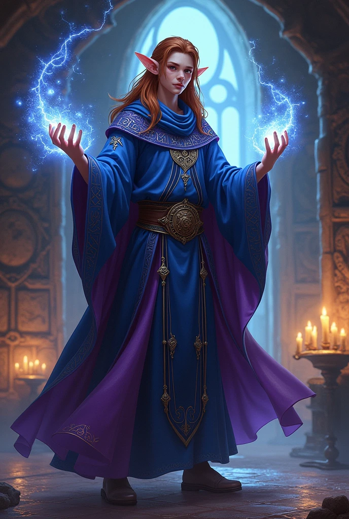 Half-elf male wizard