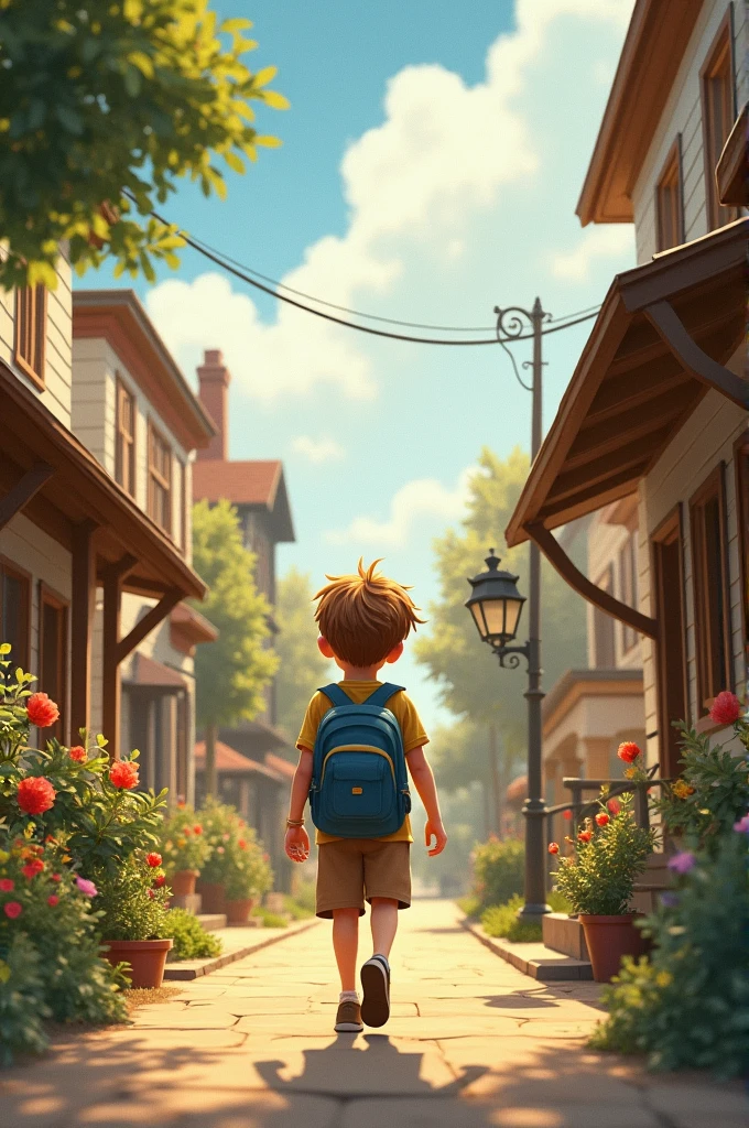 In a small, peaceful town, a young boy named Liam lived with his parents. Every morning, he walked to school with a sense of adventure and excitement. His parents, Emma and John, cherished these simple moments, always sending him off with warm smiles and loving farewells.