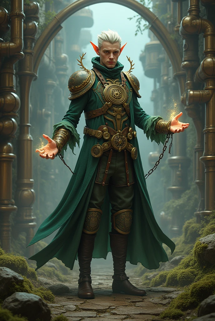 Men magic semielfo steampunk