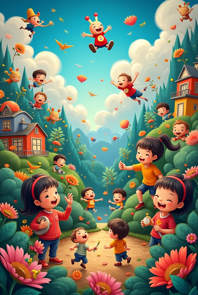 Mural for Children's Day that is creative