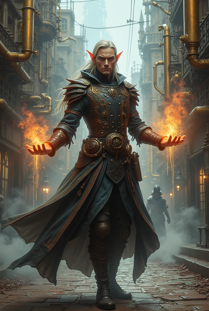 Men magic semielfo steampunk