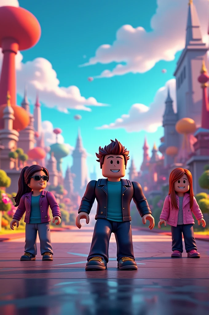 Create a Roblox-themed YouTube cover photo