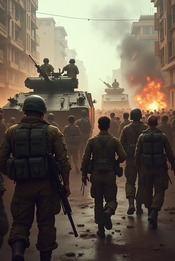 The Libyan people are afraid, soldiers are opening fire on them and driving around with tanks