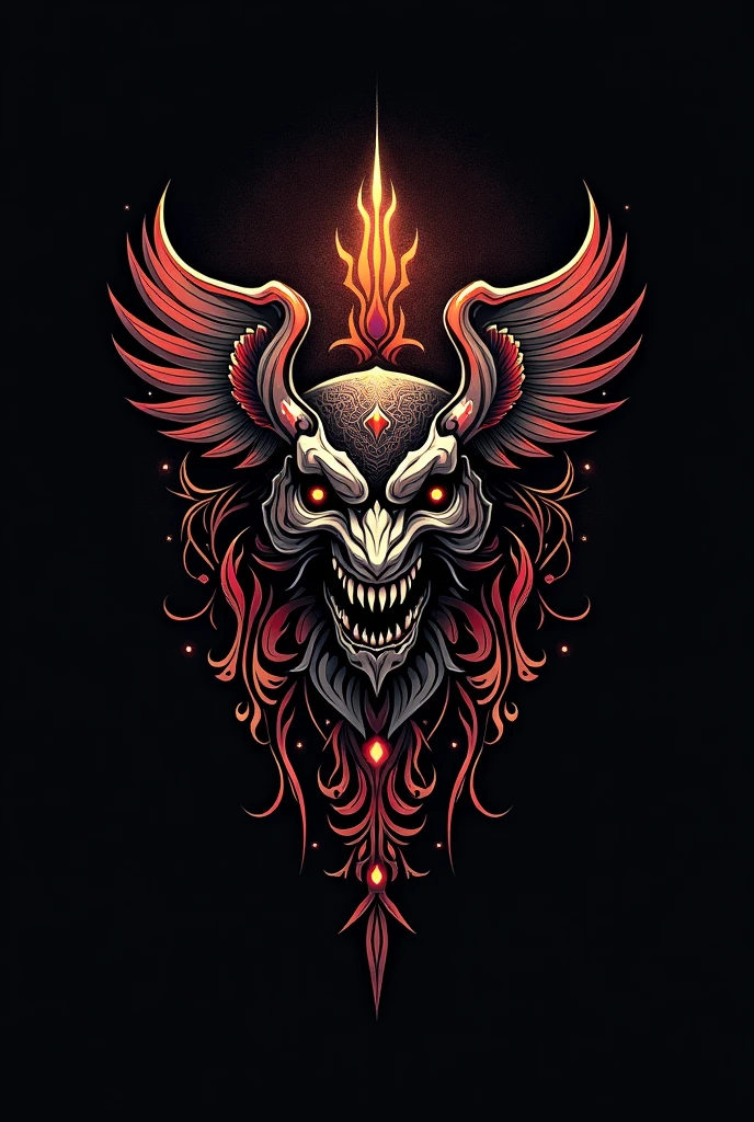 Advertising logo for a tattoo studio 

