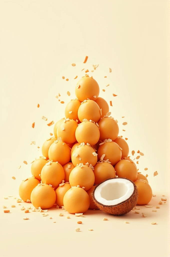 Can you make me a logo with the mountain of coconut candies?