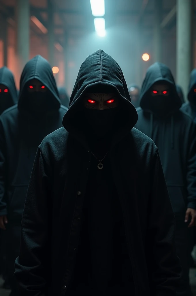 An image of a very dangerous gang with black forgivables from Roblox