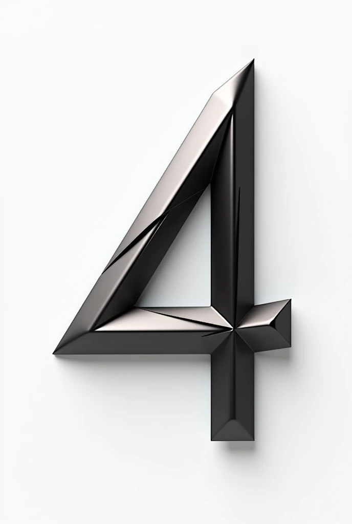 Create an image with the number 4 design