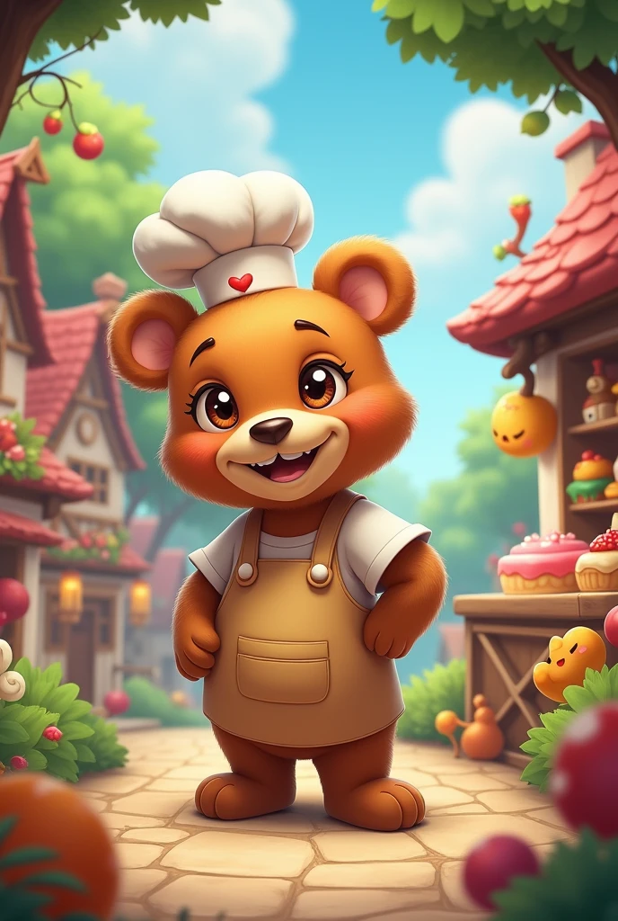 A Confectioner Bear Naked Small Village