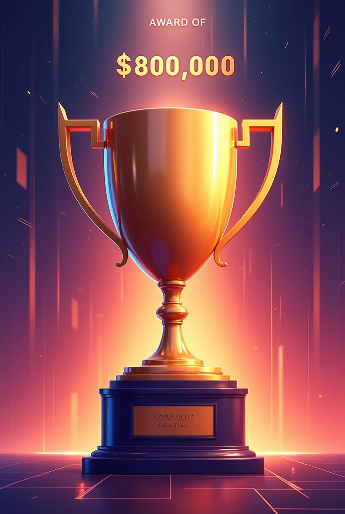 Canva illustration type image that says award of $800,000