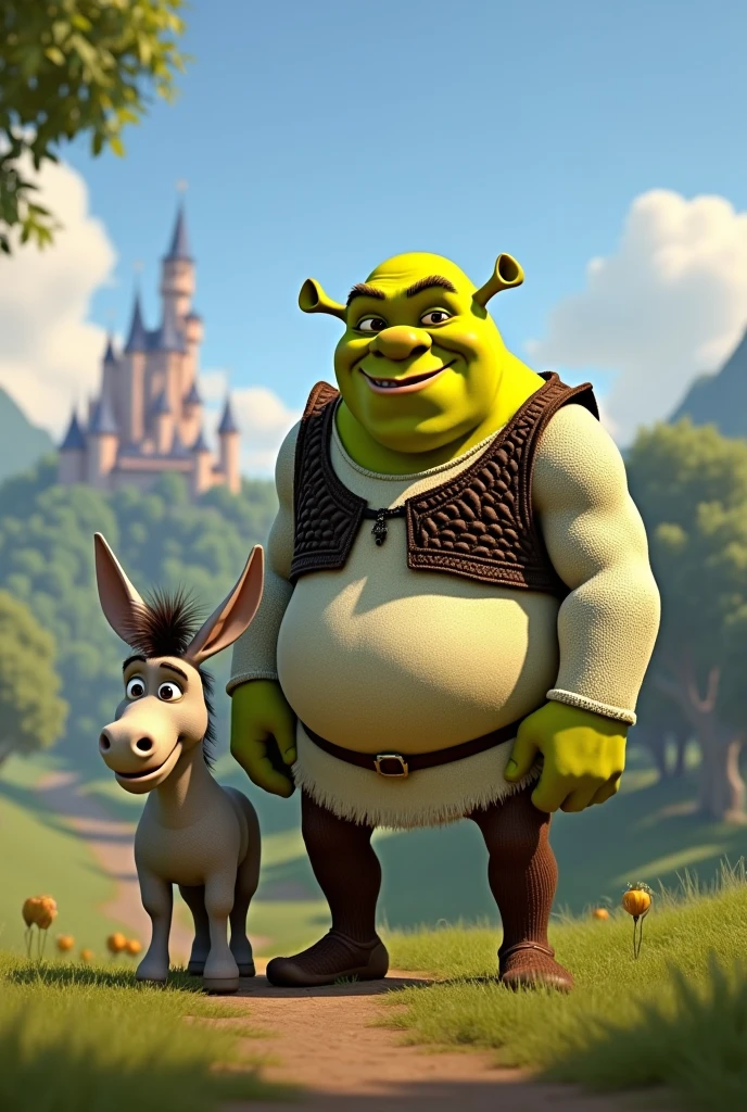 do shrek with donkey 
