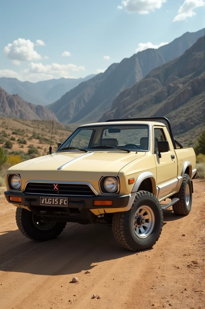 Ritter Goods image of a 1980 Mitsubishi Pantera pickup truck in beige