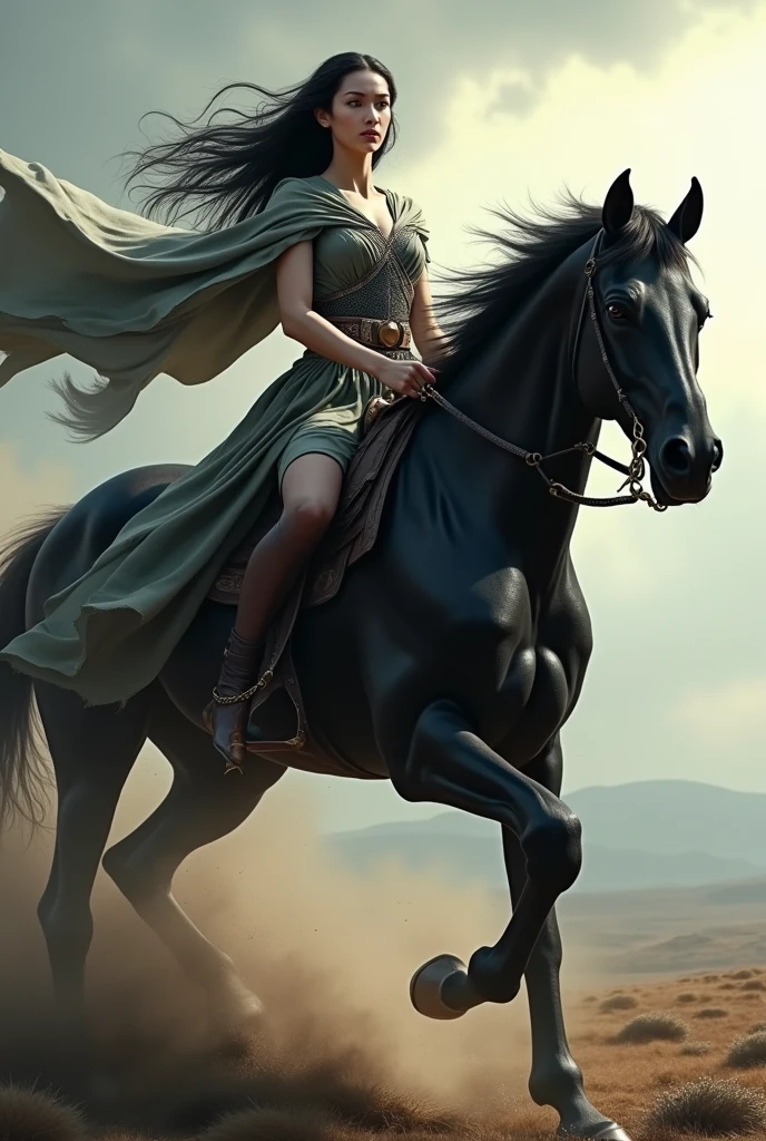 Make me woman with black horse