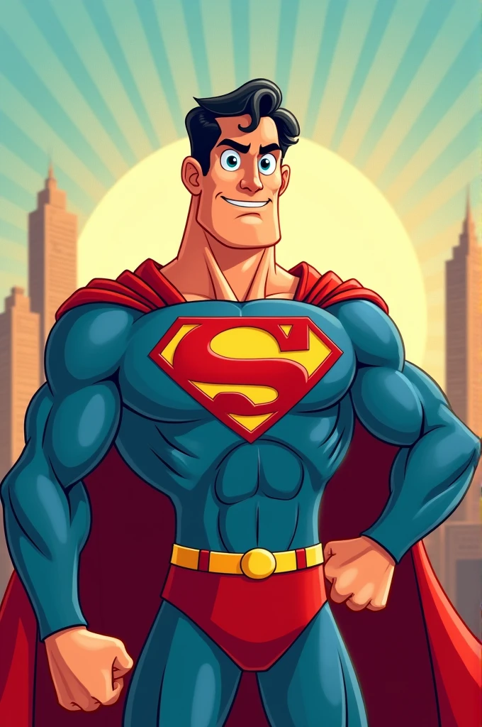 Superman cartoon character