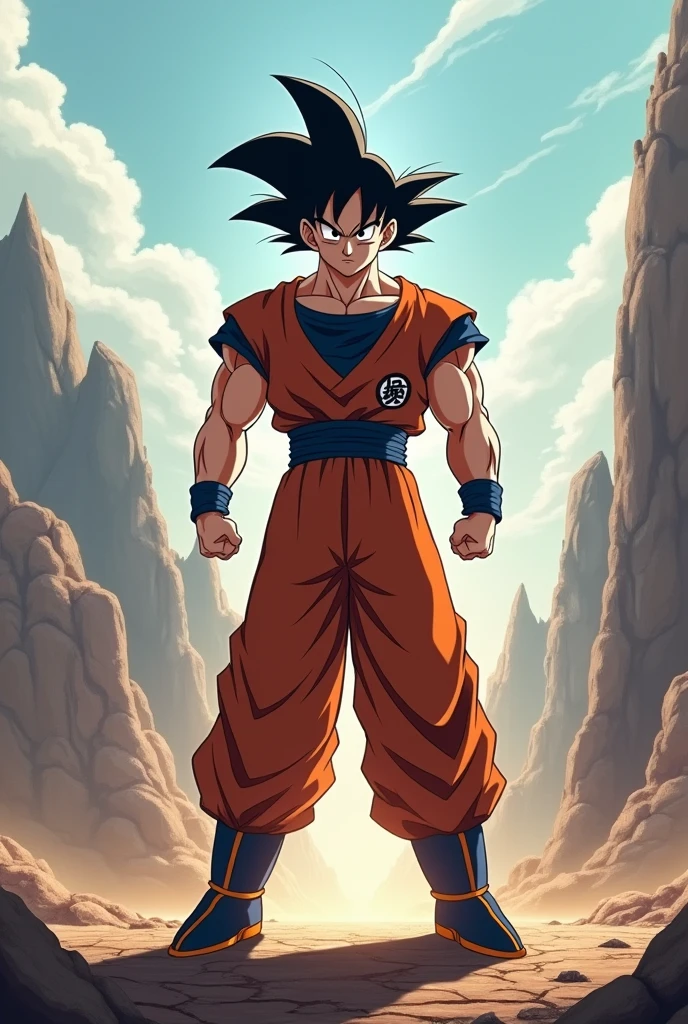 Goku combined with one punch man