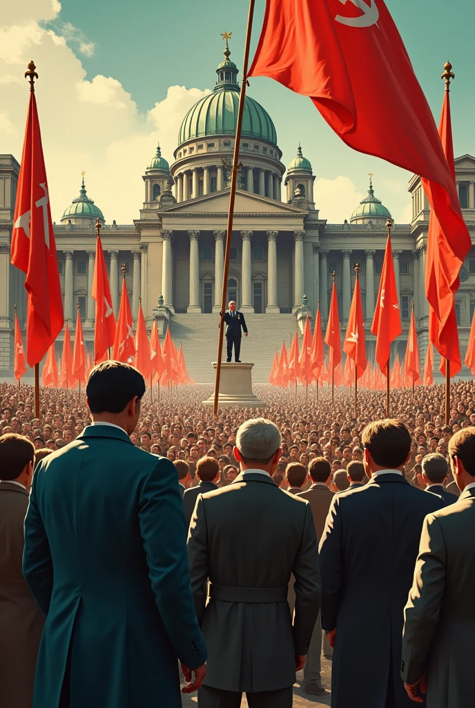 Create a picture of the founding of the GDR