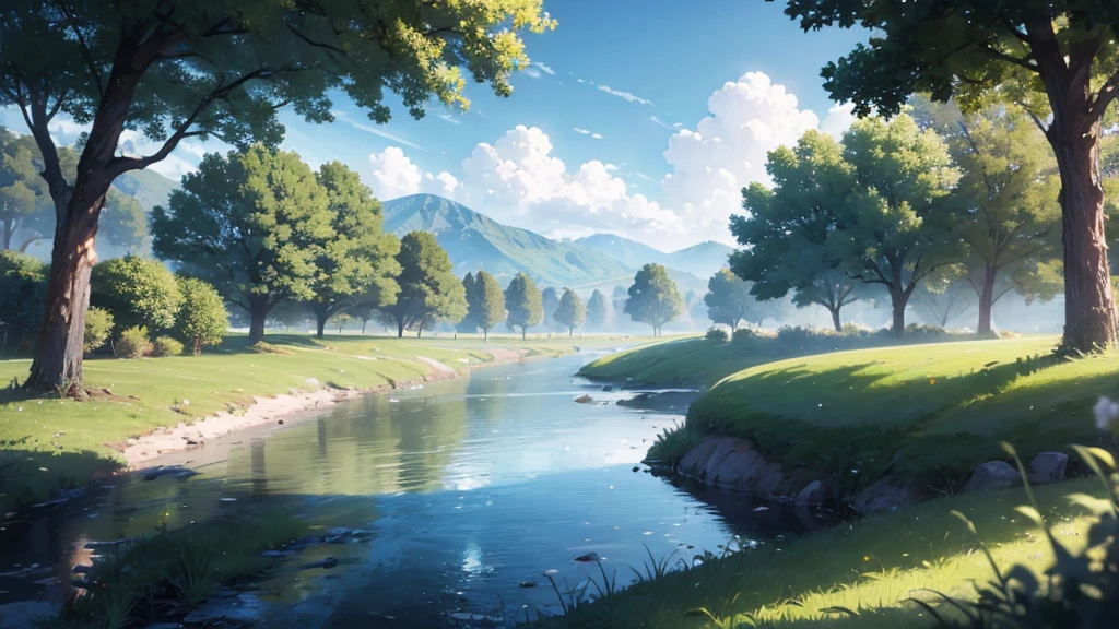 Landscape environment Background for joy emotions