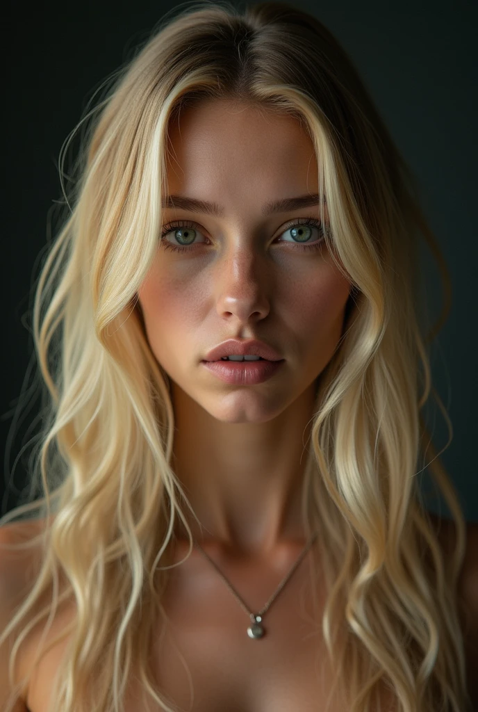 beautiful girl with long blond hair, detailed eyes, nose, and lips,cum on face, naked tits, stands on all fours, (Best quality,4K,8 K,a high resolution,masterpiece:1.2),ultra detailed,(realistic,photorealistic,photo-realistic:1.37),HDR,studio lighting,very detailed face and body, portrait,cinematic lighting,dramatic lighting,warm color tones,Dramatic colors
