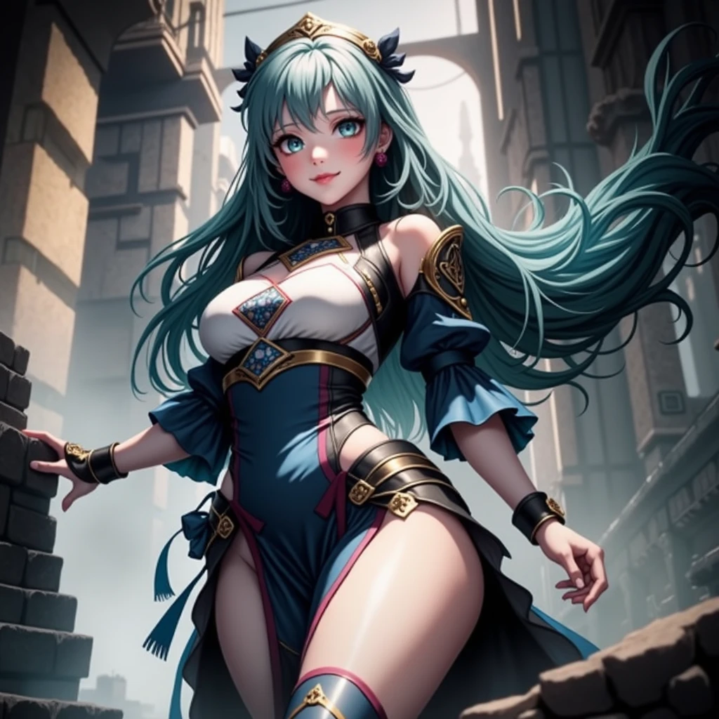 Giant beautiful female conquers and destroys a tiny city --auto --s2