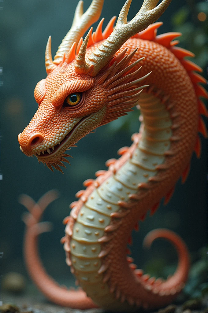 Creates an image of a dragon mixed with a penis