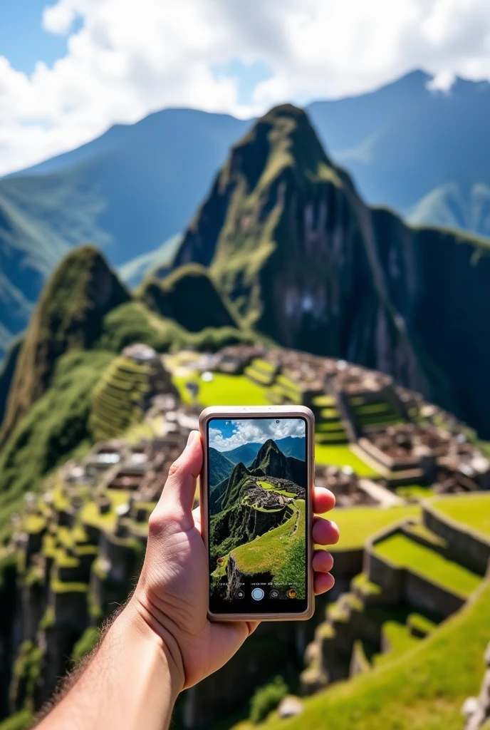 Take a photo of Machu Picchu from a new angle