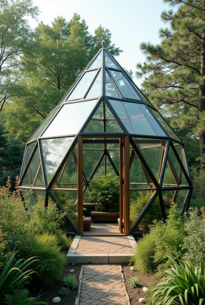 Make a greenhouse built from polyhedrons