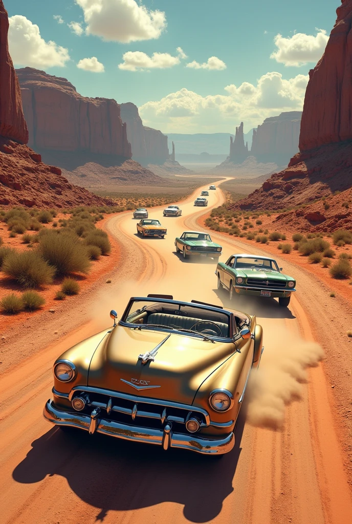 Cars driving on route 66