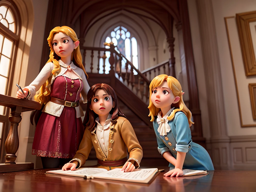 (masterpiece, Highest quality), (Realistic, photo-Realistic:1.3),Highest quality,Very detailed,masterpiece,Very detailed,figure, inside castle, Fairy tale
