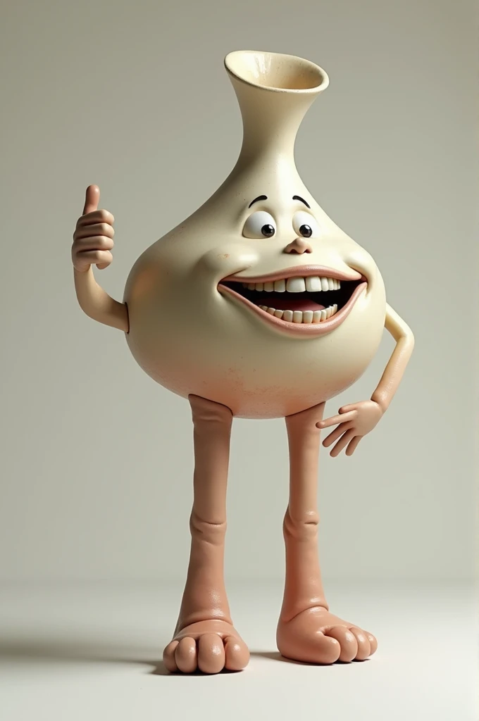 Create a more realistic funnel with fat legs and toothless please