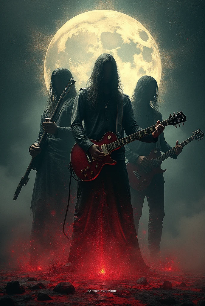 Rock metal band, with a cover that says band without existence 