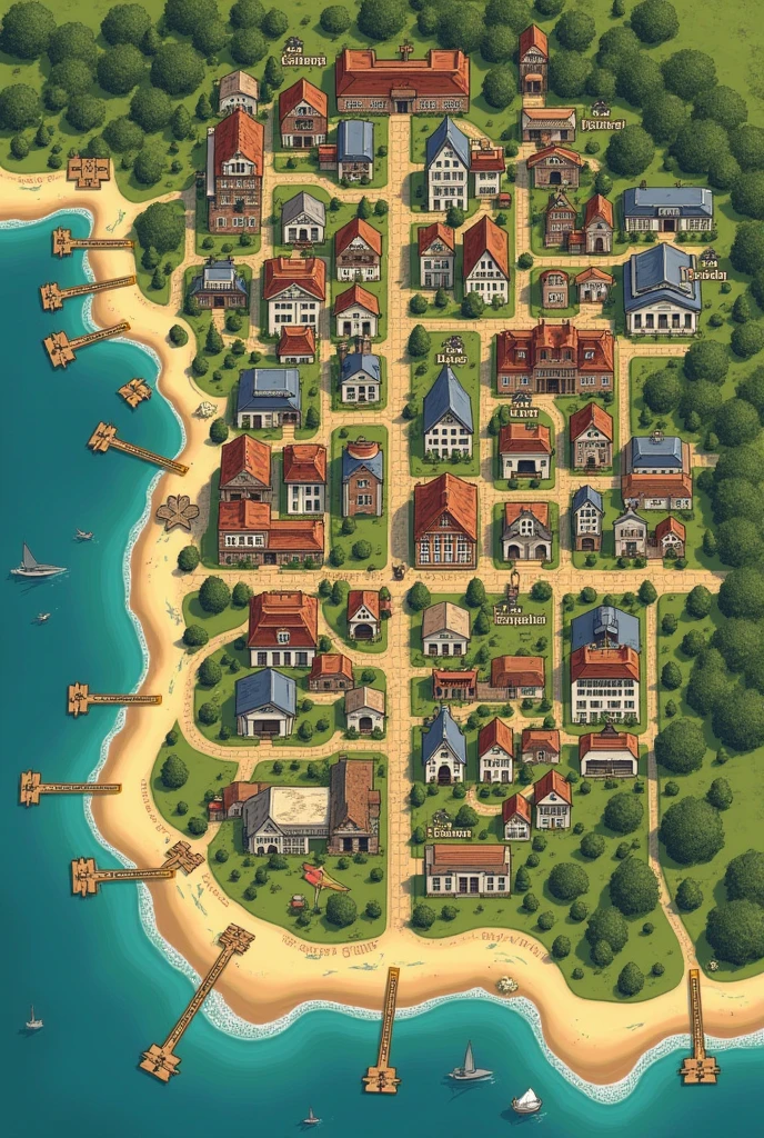 I need a map with the following places and their names, divided into neighborhoods, streets and the name of the river that surrounds it: 
Places that have to appear:

University - "Revenhurst University": Private university located in the heart of the city, known for its arts program, music and literature.

City - "Ashwood City": a vibrant and cultural city, with a rich historical and architectural heritage. 

Elannes and Sage Department: a cozy apartment in the neighborhood of "Willow Creek", near the university campus, with views of the park. 

Elannes&#39; parents&#39; house: An elegant mansion in the exclusive neighborhood of "Oakwood Hills", with a large garden and a stunning view of the city.

Kaiden Department: A modern and minimalist loft in the neighborhood of "downtown", close to the best restaurants and bars in the city.

Thayer Department, Rowan y Gideon: A shared apartment in the neighborhood of "Arts District", full of color and energy, with a small roof garden.

The Cozy Cupcake: a cozy coffee shop on the university campus where Elannes and Sage often meet. 

The Raven's Nest: an underground bar in the neighborhood of "downtown" where Kaiden and his friends often play live music.

The secret garden: a hidden place on the university campus where Elannes and Kaiden secretly meet.