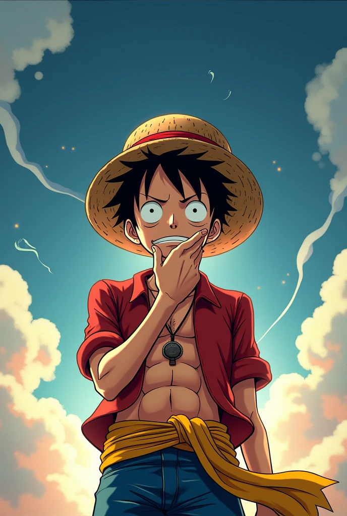 One piece luffy thinking about gear 5 form
