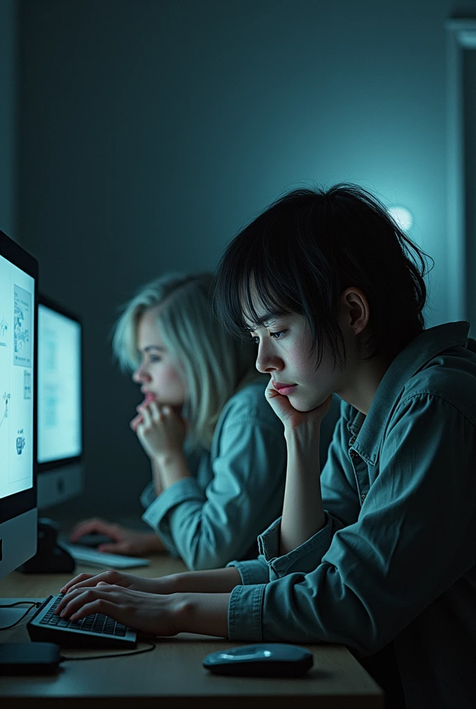 People with illnesses such as anxiety and depression,with a background with computers 