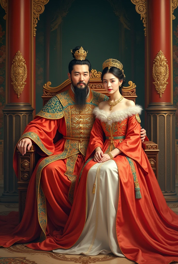 King and queen from south Korea