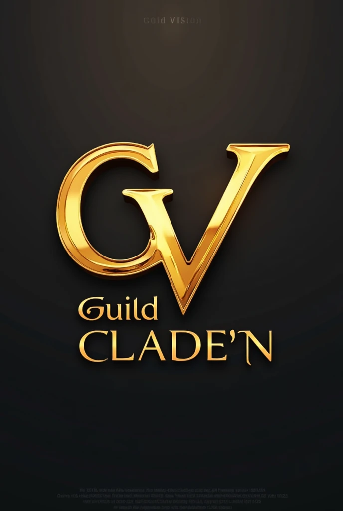 Create a logo for the name Gold Vision highlighting modernity, with the Gold having to be golden with many specific details drawing the client&#39;s attention and highlighting a detail which is the intercalation of the letters GV placed at the top, thus creating a professional and current design looking like it was made by a Logo expert, that is, made by the best in the world. 
