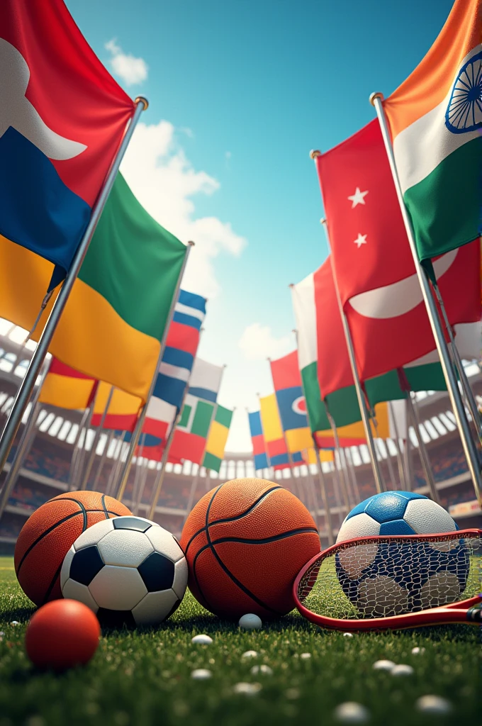 Simple image of countries/sports