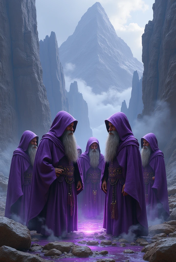 Purple hooded dwarves