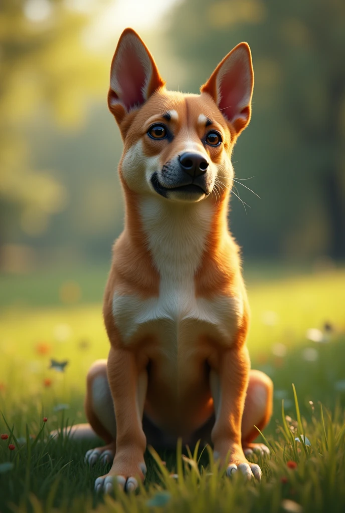 Create a picture of a dog that looks real

