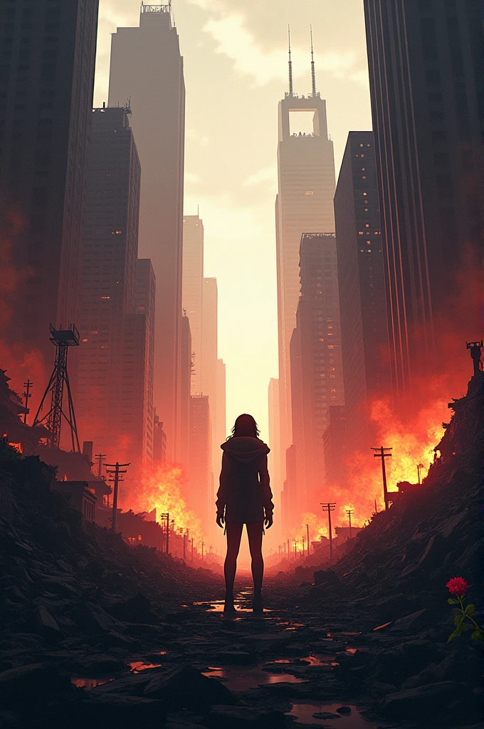 Santos city completely destroyed in anime
