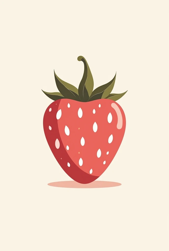 generates a logo for a strawberries and cream company called "sweet strawberry" make it minimalist