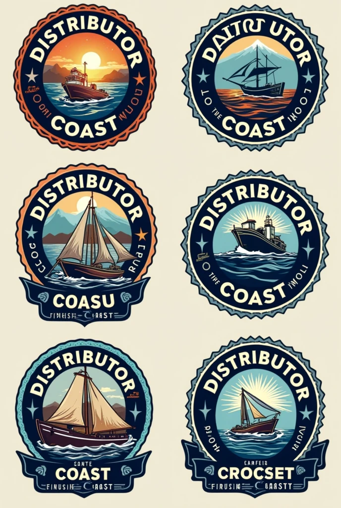 professional logos for the company "DISTRIBUTOR OF THE COAST"