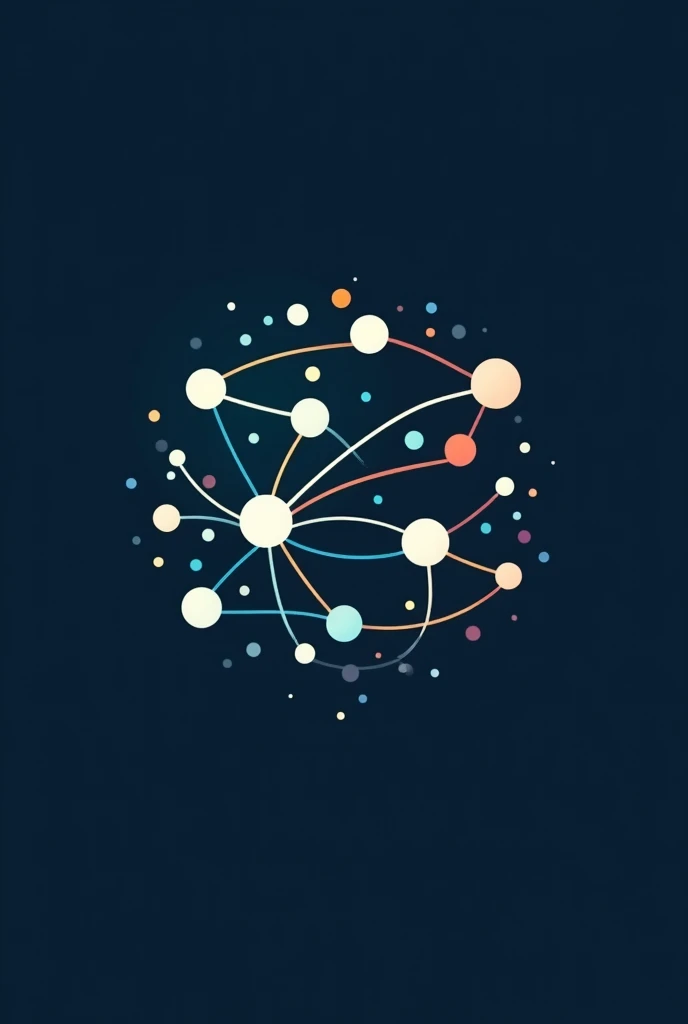 professional logo for company "DISTRIBUTOR OF THE COAST" WITH ICONOGRAPHY THAT REPRESENTS A NETWORK OF CONNECTIONS