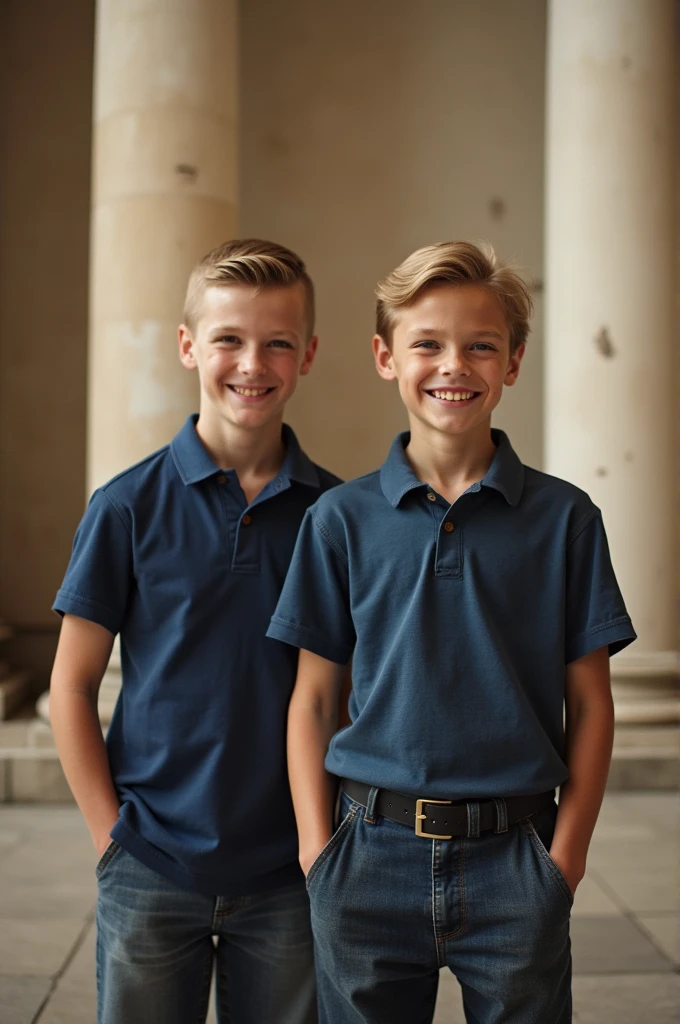 boys standing in parl