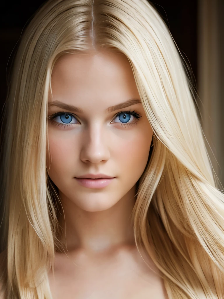 (Better image quality) an 18 year old woman long hair blonde blue eyes blonde naked ;very atractive.