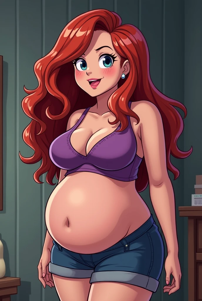 Wendy from gravity falls big belly vore