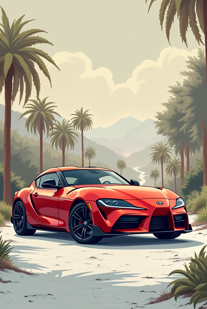 Can you make me a plan of a Toyota Supra?