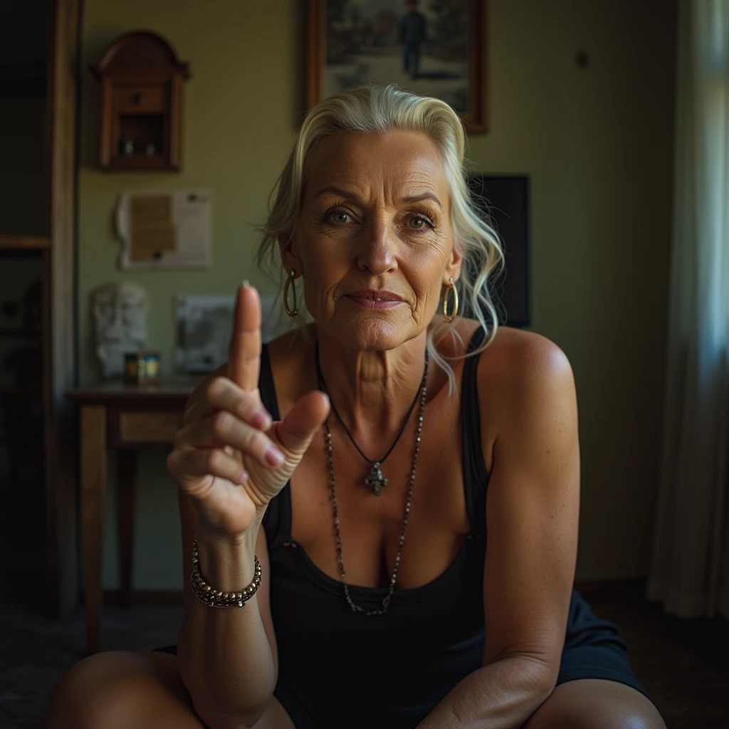 Old woman POV handjob