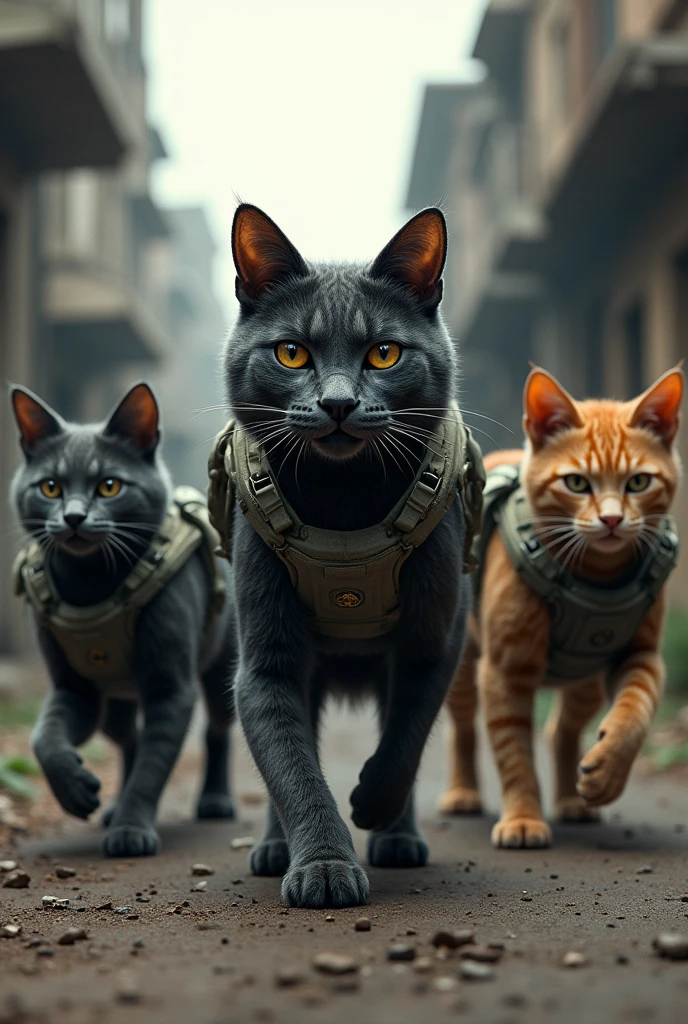 I want there to be 4 military cats
