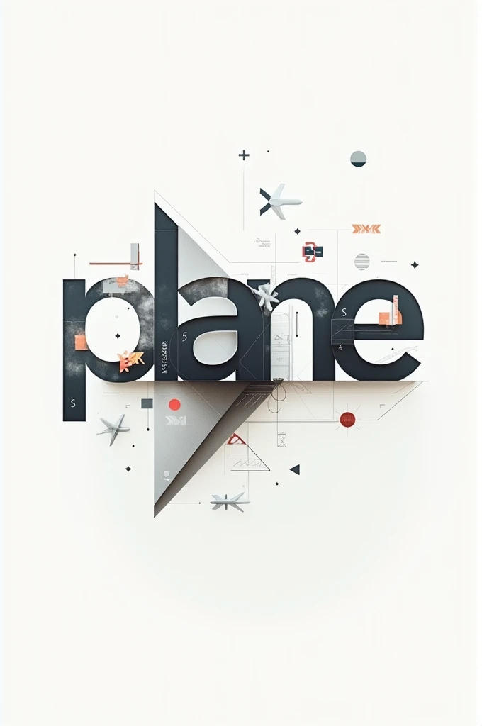 I would like to write the word plane with geometric figures
