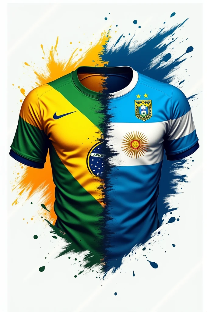 A logo of brazil vs Argentina football team 